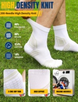 Chaussettes de sport athlétiques haute performance à compression, antidérapantes, avec semelle coussinée et bout sans couture pour la course à pied