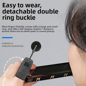 BHA AG-108 Micrófono Inalámbrico para Flauta, Colector de Sonido, Ocarina, <span class=keywords><strong>Suona</strong></span>, Instrumento Musical para Consolas de Mezcla y Altavoces - Product Image 4