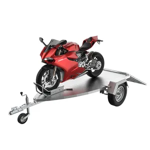 Penjualan laris trailer sepeda motor rel tunggal trailer sepeda motor