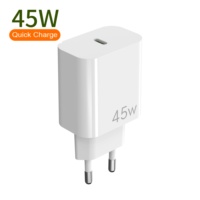 AVS Nuevas Tendencias Universal 45 vatios Gan Velocidad Rápida UE AU Pin C Tipo Puerto Cargador para Iphone 16 Negro Blanco PC 85%