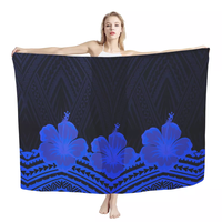 Reggae estampado Sarong polinesio Tribal diseño personalizado mujer moda Lavalava venta al por mayor mujeres Wrap traje de baño Sarong cubrir nuevo