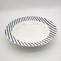 Assiettes à dîner en céramique en vrac, compatibles lave-vaisselle, peintes à la main, sur mesure, service de table Royal Albert, service de table italien