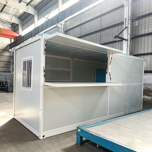 Casa Prefabricada Tipo Kiosco, Contenedor Móvil de Acero con Panel Sándwich y Ventana de Venta para Comercios o Sala de Seguridad - Product Image 2