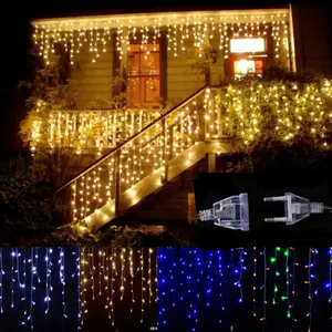다기능 여러 가지 빛깔의 led 떨어지는 고드름 크리스마스 조명 주로 축제 야외 장식 처마 장식 램프