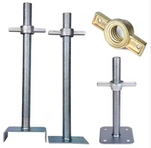 Accessoires d'échafaudage : Base de cric hélicoïdal pour échafaudage, Base de cric en acier massif ou creux pour échafaudage - Product Image 5