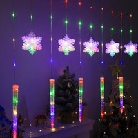 LED-Lichterkette mit fünfzackigen Sternen, IP65 wasserdicht, 3 m Länge, dimmbar, 5000 K, 50.000 Stunden Lebensdauer, Weihnachten