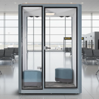 UNIBOOTH - Cabine de bureau insonorisée, ignifuge ASTM-E84, 33 dB, ISO 23351, installation rapide en 30-45 minutes, pour espace de coworking, studio, meilleur rapport qualité-prix