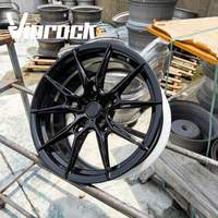 Jantes forgées Viorock 10 branches, 18-22 pouces, noir brillant, personnalisées, 5x112 5x114.3 5x120, compatibles BMW Tesla Honda Ford Jeep