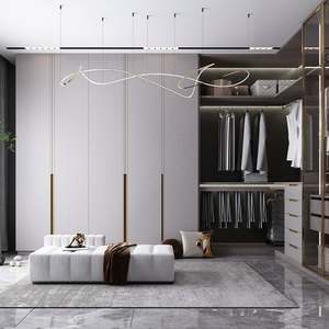 Armoires de chambre à coucher en bois pliables, extensibles et réglables haut de gamme, portes coulissantes, garantie 10 ans, fabrication artisanale - Product Image 2