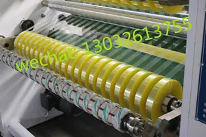 Máquina de rebobinado de cinta de bopp, rebobinado de alta calidad con 4 ejes, hecho en China