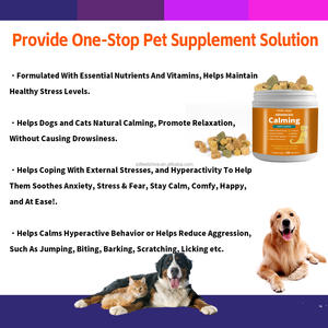 Özel etiket <span class=keywords><strong>Pet</strong></span> takviyeleri en iyi köpek sakinleştirici davranır ve çiğniyor ve kediler anksiyete kabartma davranır - Product Image 2