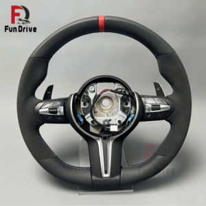 Volant en fibre de carbone <span class=keywords><strong>BMW</strong></span> Série F M Sport cuir chauffant X1 F48 X3 F25 X4 F26 X5 F15 X6 F16 M2 F87 M3 F80 M4 F82 M5 <span class=keywords><strong>F90</strong></span> - Product Image 5