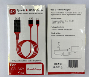Cao cấp 2M tương thích 4k <span class=keywords><strong>Adapter</strong></span> Cáp Loại C 3.1 để HDTV Cáp <span class=keywords><strong>Adapter</strong></span> cho Macbook <span class=keywords><strong>Samsung</strong></span> Galaxy S9/S8/Note 9. - Product Image 6