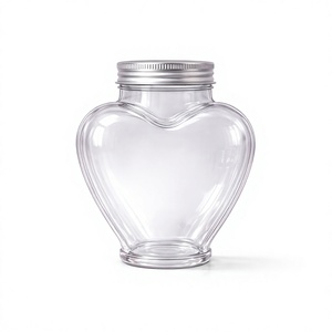High Quality 500ml PET <b>Plastic</b> Clear <b>Jar</b> with 55mm Twist Cap for Beverage Packaging for Juice - Product Image 1