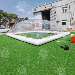 <span class=keywords><strong>Tente</strong></span> <span class=keywords><strong>solaire</strong></span> gonflable de couverture de dôme de <span class=keywords><strong>piscine</strong></span> hors sol d'OEM d'usine avec le ventilateur et la pompe - Product Image 4