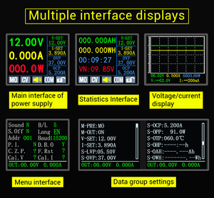 WUZHI SK150C Farbdisplay CNC Einstellbares DC-Spannungsnetzteil Konstantspannung und -strom Lademodul 40V8A - Product Image 4