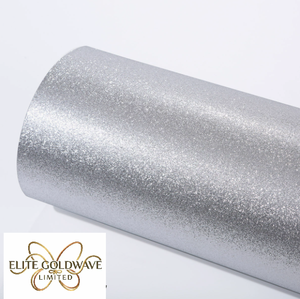 Papier cartonné pailleté couleur argent 250g avec poudre d'or grossière pour emballage cadeau DIY et scrapbooking - Product Image 1