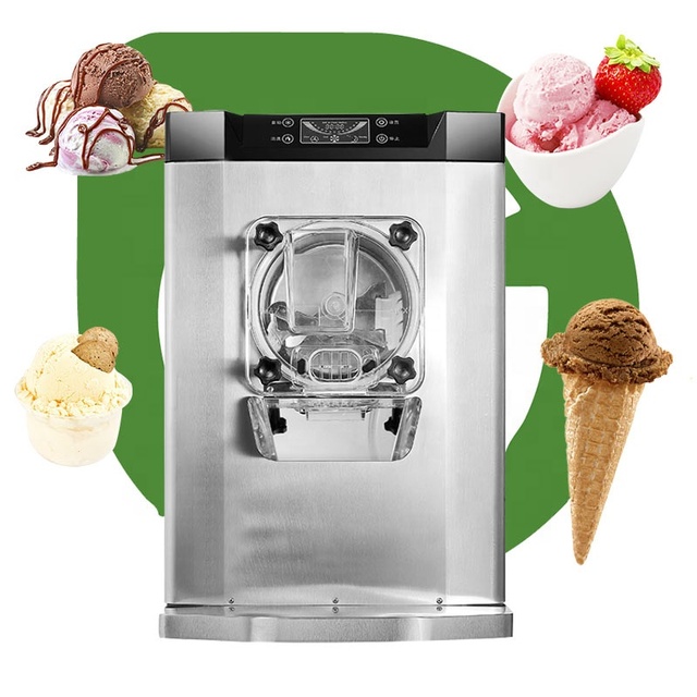 Tabletop Desktop Countertop Commercial Small Batch Hard Icecream Ice Cream Make Machine Maker and Gelato
