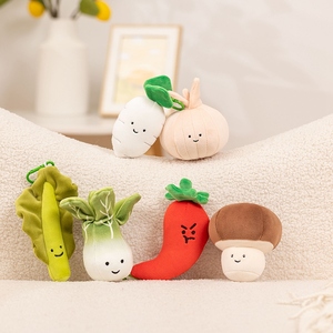 <span class=keywords><strong>Peluche</strong></span> Légume - Légume en <span class=keywords><strong>Peluche</strong></span> - Pendentif Légume Doux - 15cm 9 Assortiments Pendentif mignon en forme de carotte, chou, oignon et champignon - Product Image 4