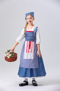 Nouveau Halloween enfants ferme médiévale robe de femme de chambre française femme de ménage Cosplay scène Performance Costumes - Product Image 4