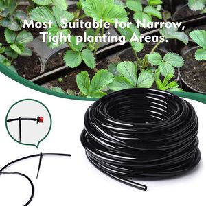 Sistema di <span class=keywords><strong>Irrigazione</strong></span> da Giardino con Microtubi in Plastica di Alta Qualità, <span class=keywords><strong>Tubo</strong></span> in PVC Morbido Nero/Bianco per Microirrigatori o Gocciolatori - Product Image 2