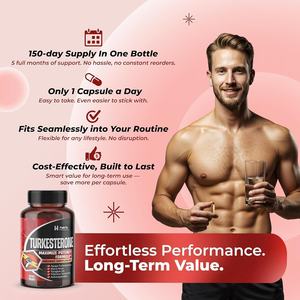 Haute puissance avec racine de maca, tribulus terrestris - Croissance musculaire, énergie, soutien de la mémoire, capsules de turkesterone - Product Image 6