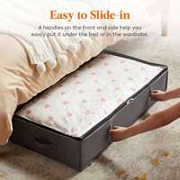 Sac de rangement pliable sous le lit pour couvertures et vêtements en tissu non tissé