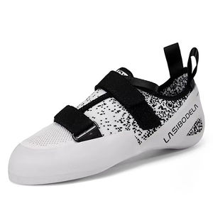 <span class=keywords><strong>Scarpe</strong></span> da arrampicata professionale per adulti in finta pelle scamosciata superiore in microfibra, Sole in gomma, cinghie regolabili per Bouldering interno esterno - Product Image 6