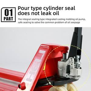 Heli transpalet jack naylon tekerlek <span class=keywords><strong>2</strong></span> Ton transpalet, hidrolik forkliftler manuel transpalet - Product Image 4