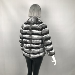 Tùy Chỉnh Bán Buôn Sang Trọng <span class=keywords><strong>Chinchilla</strong></span> Áo Khoác Lông Mùa Đông Bất <span class=keywords><strong>Chinchilla</strong></span> Áo Khoác Phụ Nữ Áo Khoác Lông Thú Phổ Biến Lông Thú - Product Image 6