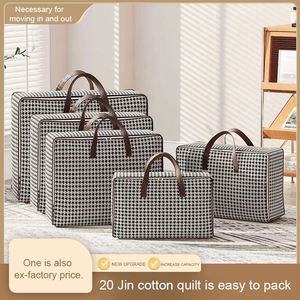 Functionality Large Luggage Bags Capacity Modern Fabric Quilt Storage Bag Household Organiser for Bedding Sort - Product Image 5