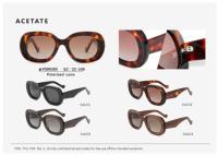 Lunettes de soleil rondes surdimensionnées vintage de luxe pour femmes, lunettes de soleil rétro en acétate écaille de tortue