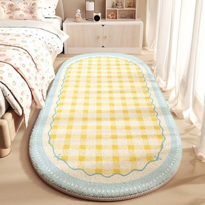 Tapete de Imitação de Cashmere - Tapete Estético para Canto de Cama, Resistente ao Desgaste, Antiderrapante, Fácil de Limpar, Tapete para Sofá de Sala de Estar, Personalizável - Product Image 2