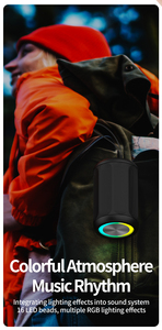 ซับวูฟเฟอร์กลางแจ้งพกพาได้ลำโพงไร้สายบลูทูธตั้งโต๊ะแบบพกพาเสียงดังสูง - Product Image 3