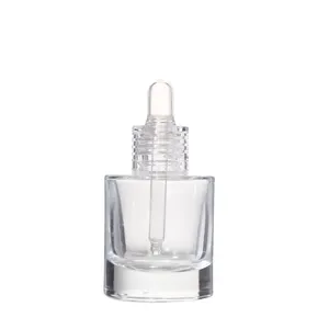 40ml transparente Glas-Tropf flasche Milchglas-Flasche mit ätherischem Glas und Tropfenserum-Öl flasche