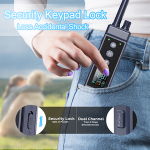 2025, venta al por mayor de fábrica, <span class=keywords><strong>Popular</strong></span> Turbo Boost, bloqueo de teclado, <span class=keywords><strong>Collar</strong></span> de entrenamiento remoto para perros, IP67, rango de Control de 4265 pies, sostenible - Product Image 4