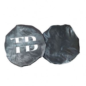 Bonnet de nuit personnalisable, bandeau, sac de rangement à cordon, logo personnalisé, bonnets noirs et colorés, et foulard en satin pour femmes - Product Image 4