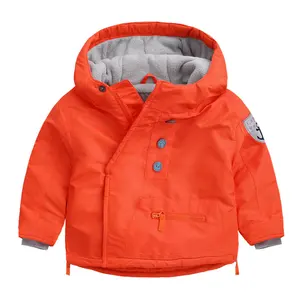 OEMใหม่สไตล์เด็กหญิงHoodedฤดูหนาวเสื้อเด็กอบอุ่นWindproof Paddingแจ็คเก็ต