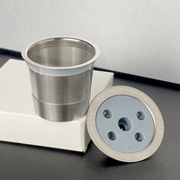 Capsule de café réutilisable et lavable, filtre en silicone à deux pièces, panier à mailles fines, écologique, rechargeable
