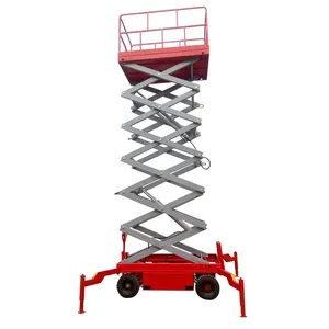 220V 380 Ac Electric Power Manual Moving Mobile Lift Scissor Type With Ce