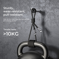 Cable USB C a USB C Personalizado, Trenzado de Nailon, PD3.0 100W 5A, Carga Rápida Tipo-C para Laptops, Tablets, Computadoras, CE FCC RoHS
