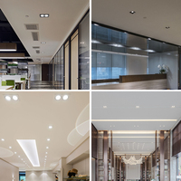 Spot LED encastré pour salon, boîtier de projecteur MR16, rail d'éclairage G53/GU10, kit de plafonnier universel