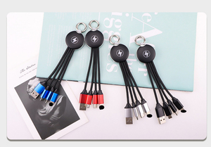 Cavo di Ricarica per Telefono 3 in 1 con Logo LED Lampeggiante Personalizzato per Promozioni - Product Image 5
