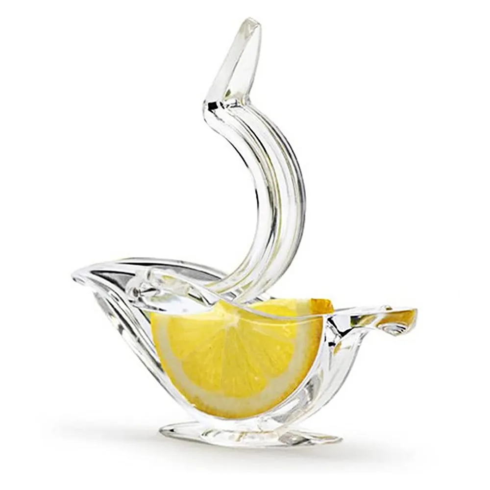 Acryl Citroenschijfje Knijper Vogel Transparente Estilo Cristal Manual Exprimidor De Limon En Forma Pajarito