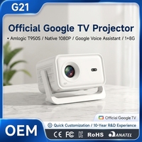 Projecteur OEM officiel GTV G21, résolution native 1080P, Amlogic T950S, Android Proyector avec Gimbal, 4K HDR10+, Home Cinéma, 350 lumens ANSI
