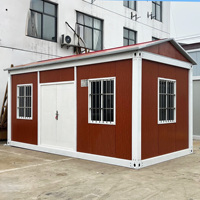 Maison conteneur respirante, imperméable et démontable, à assemblage rapide, en kit, nécessitant peu de fondation, multi-usages pour hôtels et villas