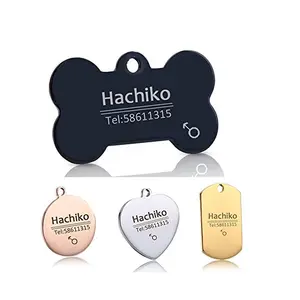 Free Engraving Pet Dog Cat Collar Accessories Decoration Pet ID Collars Cat Name Tag Customized