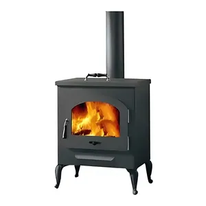 Modern Design Indoor Heating Firewood Fireplace Cast Iron Stoves Wood Burning