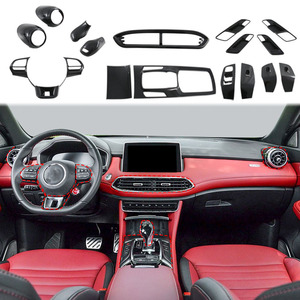 Phụ kiện trang trí nội thất xe hơi phong cách sợi carbon, ốp trang trí độ chế cho phụ kiện MG HS 2018-2023 - Product Image 1