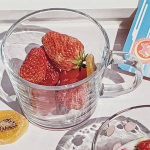 Tasse en verre à poignée de 350ml, tasse à lait pour petit déjeuner, tasses à café mignonnes pour bureau et maison - Product Image 5